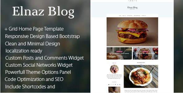 Elnaz Blog - Clean & Responsive WordPress Theme