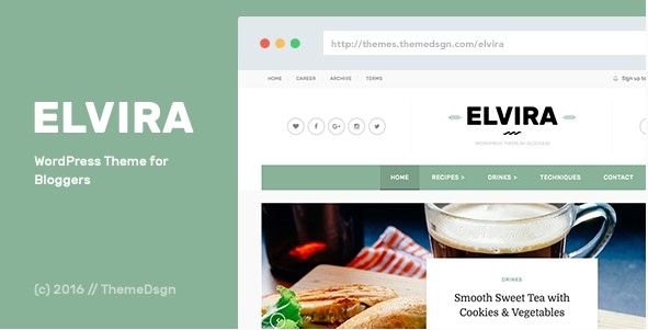 Elvira - WordPress Theme for Bloggers