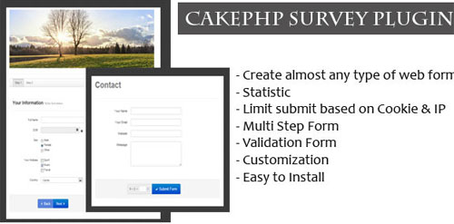 CakePHP Survey Form Generator Plugin