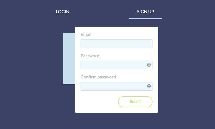 Login & Sign Up Interface