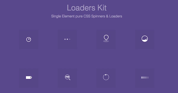Pure CSS Loaders Kit